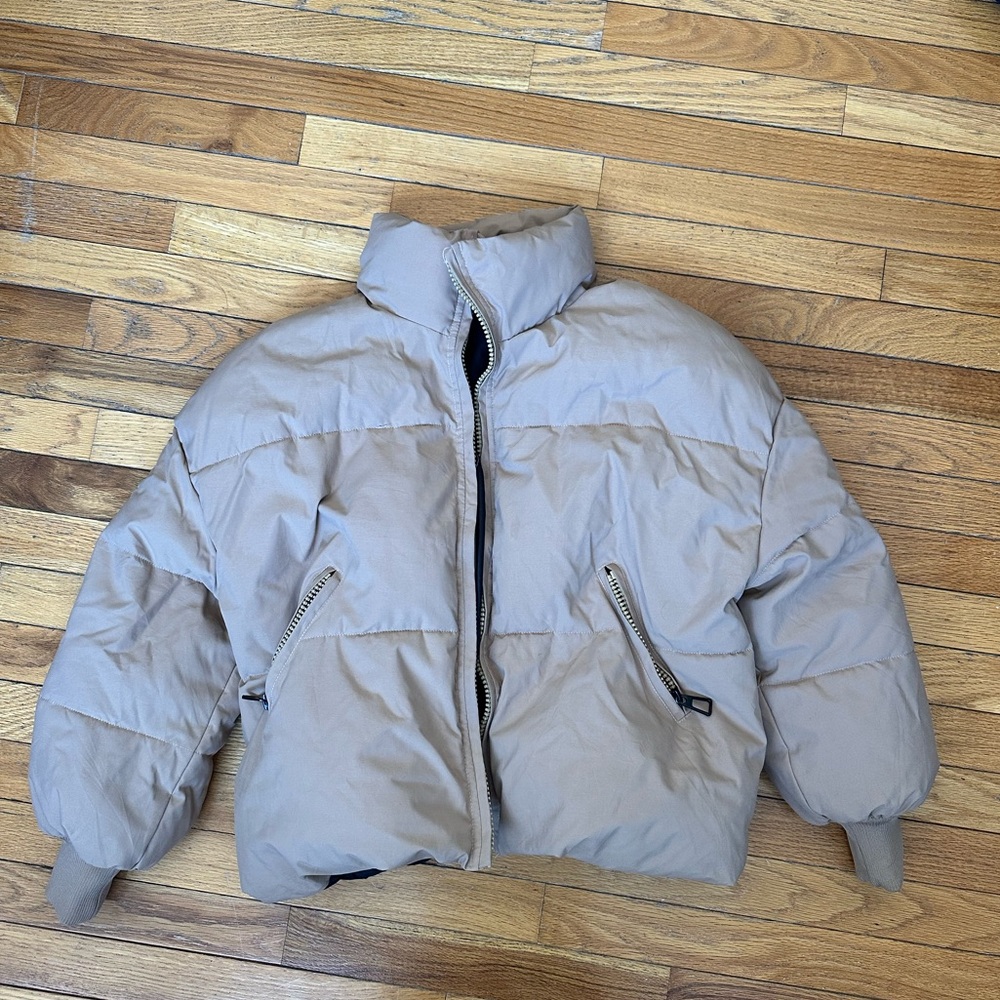 Tan Puffer Jacket